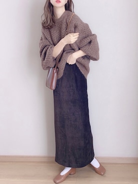 「CLEA（クレア）のアイテム（バッグ）」を使った、ぴょんさん（レディース・167cm）の秋コーディネート