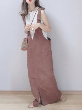 「LHME（エルエイチエムイー）のアイテム」を使った、ぴょんさん（レディース・167cm）の夏コーディネート