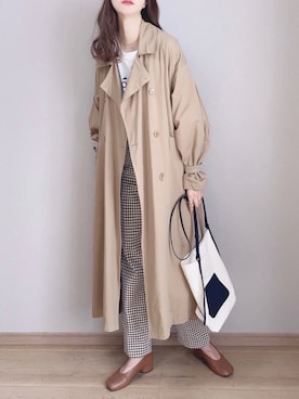 「Libra Cue（リブラ キュー）のアイテム（ジャケット/アウター）」を使った、ぴょんさん（レディース・167cm）の秋コーディネート