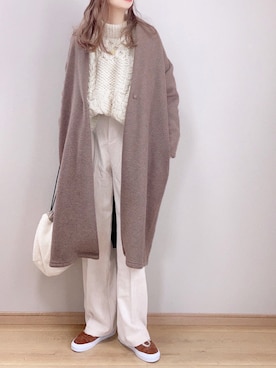 「アイテム（その他アウター）」を使った、ぴょんさん（レディース・167cm）の秋コーディネート