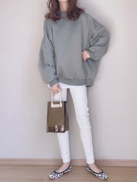 「classicalelf（クラシカルエルフ）のアイテム（スウェット）」を使った、ぴょんさん（レディース・167cm）の冬コーディネート