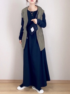 「Omekashi（オメカシ）のアイテム」を使った、ぴょんさん（レディース・167cm）の秋コーディネート