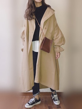 「Libra Cue（リブラ キュー）のアイテム（ジャケット/アウター）」を使った、ぴょんさん（レディース・167cm）の冬コーディネート