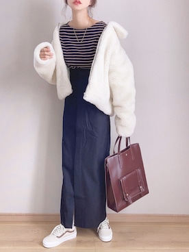 「Calvin Klein（カルバン・クライン）のアイテム（その他アウター）」を使った、ぴょんさん（レディース・167cm）の秋コーディネート