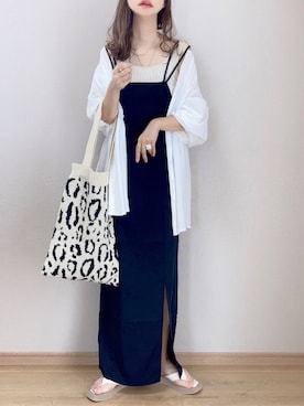 「aimoha（アイモハ）のアイテム」を使った、ぴょんさん（レディース・167cm）の夏コーディネート