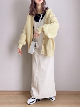 「rectangle（レクタングル）のアイテム」を使った、ぴょんさん（レディース・167cm）の冬コーディネート