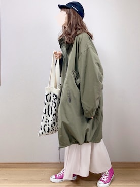 「select MOCA（セレクトモカ）のアイテム（モッズコート）」を使った、ぴょんさん（レディース・167cm）の冬コーディネート