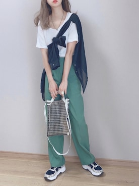「Lucida（ルシーダ）のアイテム」を使った、ぴょんさん（レディース・167cm）の夏コーディネート
