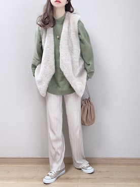 「Like Us（ライクアス）のアイテム」を使った、ぴょんさん（レディース・167cm）の冬コーディネート