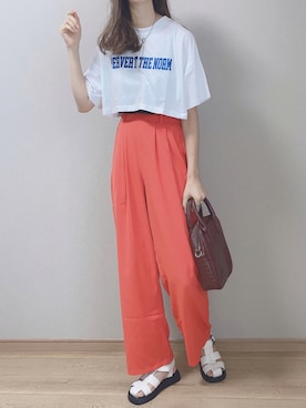 「kivi（キヴィ）のアイテム」を使った、ぴょんさん（レディース・167cm）の夏コーディネート