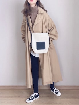 「Libra Cue（リブラ キュー）のアイテム（ジャケット/アウター）」を使った、ぴょんさん（レディース・167cm）の秋コーディネート