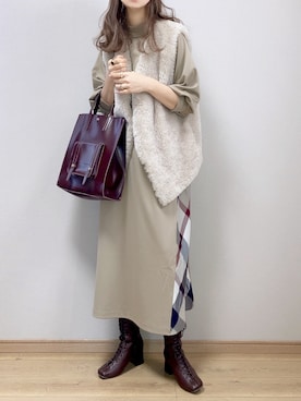 「cbクレストブリッジ」｜ぴょんさん（レディース・167cm）の冬コーディネート