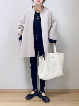 「ドゥアルシーヴ」｜ぴょんさん（レディース・167cm）の秋コーディネート