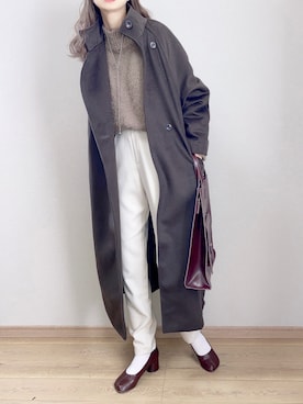 「select MOCA by son（セレクトモカバイソン）のアイテム（その他アウター）」を使った、ぴょんさん（レディース・167cm）の冬コーディネート