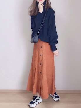 「Lucida（ルシーダ）のアイテム」を使った、ぴょんさん（レディース・167cm）の秋コーディネート