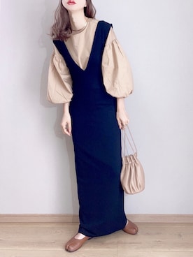 「rectangle（レクタングル）のアイテム（シューズ）」を使った、ぴょんさん（レディース・167cm）の春コーディネート