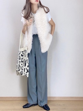 「aimoha（アイモハ）のアイテム」を使った、ぴょんさん（レディース・167cm）の秋コーディネート