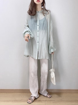 「feepur（フェピュール）のアイテム（パンツ）」を使った、ぴょんさん（レディース・167cm）の夏コーディネート
