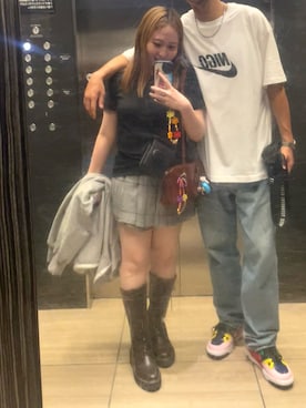 「キュロット」｜「アイテム（ブラウン系）」を使った、萌笑 𝕸𝖊𝖇𝖆𝖊 さん（レディース・153cm）の秋コーディネート