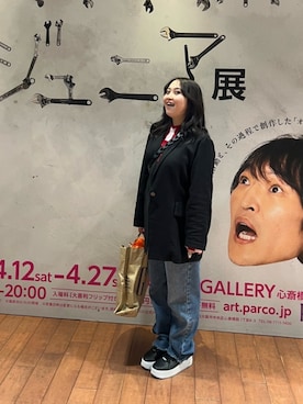 「SALON adam et rope'（サロン アダム エ ロペ）のアイテム（テーラードジャケット）」を使った、萌笑 𝕸𝖊𝖇𝖆𝖊 さん（レディース・153cm）の春コーディネート