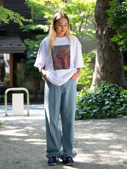 トップス APPLEBUM PURPLE WORM T-SHIRT raidback®︎fabric “Purple WORM” T-shirt / GT2511101