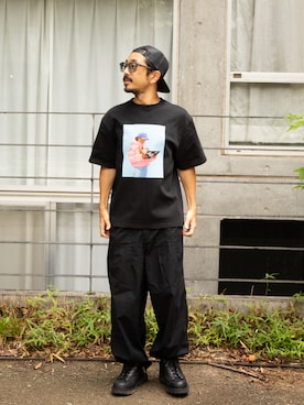 「APPLEBUM（アップルバム）のアイテム」を使った、APPLEBUM STAFF STYLINGさん（メンズ・163cm）の夏コーディネート