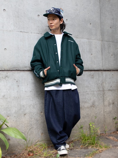 ジャケット・アウター APPLEBUM COLLARED MELTON STADIUM JACKET Collared Melton Stadium Jacket（ブルゾン）｜APPLEBUM（アップルバム