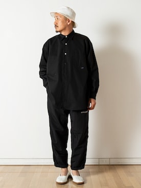 「APPLEBUM」｜「アイテム（帽子）」を使った、APPLEBUM STAFF STYLINGさん（メンズ・173cm）の春コーディネート