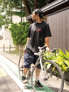 「ショーツスタイル」｜APPLEBUM STAFF STYLINGさん（メンズ・163cm）の夏コーディネート