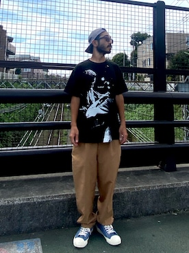 「APPLEBUM」｜「アイテム（帽子）」を使った、APPLEBUM STAFF STYLINGさん（メンズ・165cm）の秋コーディネート