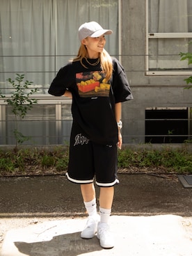 「メンズライク女子」｜APPLEBUM STAFF STYLINGさん（レディース・150cm）の夏コーディネート