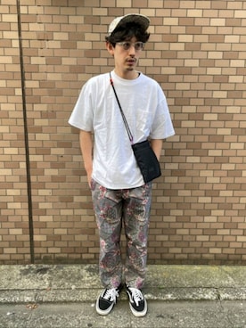 「NOAH（ノア）のアイテム（パンツ）」を使った、NoBさん（メンズ・168cm）の春コーディネート