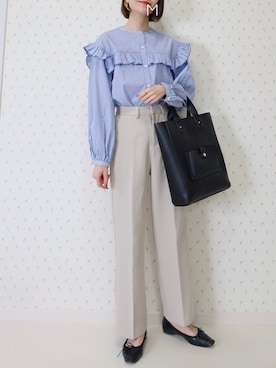 「PURIL（ピュリル）のアイテム」を使った、MAYUKOさん（レディース・163cm）の春コーディネート