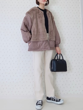 「classicalelf（クラシカルエルフ）のアイテム（ブルゾン）」を使った、MAYUKOさん（レディース・163cm）の秋コーディネート