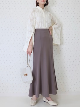 「classicalelf（クラシカルエルフ）のアイテム（スカート）」を使った、MAYUKOさん（レディース・163cm）の春コーディネート