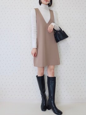 MAYUKOさん（レディース・163cm）の冬コーディネート