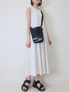 「UNIQLO（ユニクロ）のアイテム（ワンピース/ドレス）」を使った、MAYUKOさん（レディース・163cm）の春コーディネート