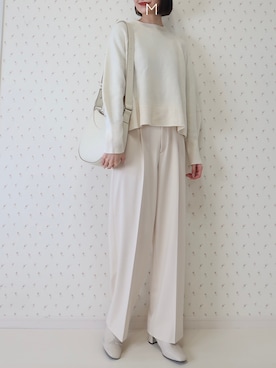 「MK MICHEL KLEIN（エムケーミッシェルクラン）のアイテム」を使った、MAYUKOさん（レディース・163cm）の冬コーディネート