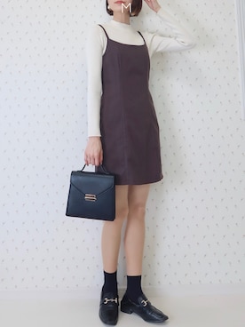 「FREE'S MART（フリーズマート）のアイテム（ワンピース/ドレス）」を使った、MAYUKOさん（レディース・163cm）の秋コーディネート