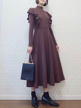 「ESPERANZA（エスペランサ）のアイテム（ローファー）」を使った、MAYUKOさん（レディース・163cm）の秋コーディネート