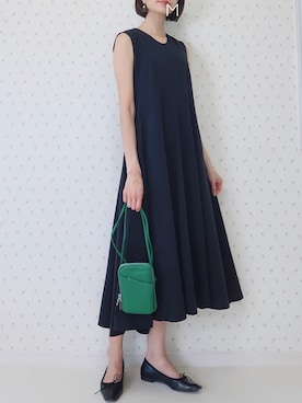 「UNIQLO（ユニクロ）のアイテム（ワンピース/ドレス）」を使った、MAYUKOさん（レディース・163cm）の夏コーディネート