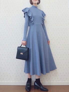 「ESPERANZA（エスペランサ）のアイテム（ローファー）」を使った、MAYUKOさん（レディース・163cm）の秋コーディネート