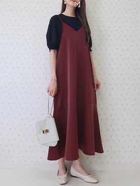 「KBF+（ケービーエフプラス）のアイテム（バッグ）」を使った、MAYUKOさん（レディース・163cm）の夏コーディネート