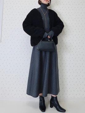 MAYUKOさん（レディース・163cm）の冬コーディネート