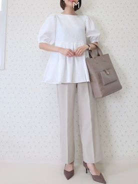 「PURIL（ピュリル）のアイテム」を使った、MAYUKOさん（レディース・163cm）の夏コーディネート