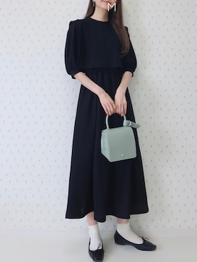 「CENE（セネ）の【CENE】セネ/ ビッククロスリング（リング）」を使った、MAYUKOさん（レディース・163cm）の夏コーディネート