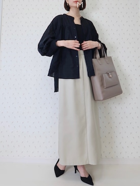 「PURIL（ピュリル）のアイテム」を使った、MAYUKOさん（レディース・163cm）の夏コーディネート