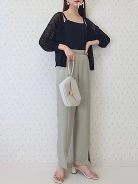 「KBF+（ケービーエフプラス）のアイテム（バッグ）」を使った、MAYUKOさん（レディース・163cm）の夏コーディネート