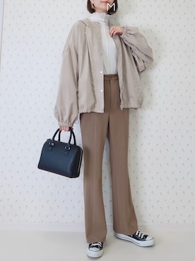 「classicalelf（クラシカルエルフ）のアイテム（ジャケット/アウター）」を使った、MAYUKOさん（レディース・163cm）の春コーディネート