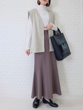 「classicalelf（クラシカルエルフ）のアイテム（スカート）」を使った、MAYUKOさん（レディース・163cm）の春コーディネート